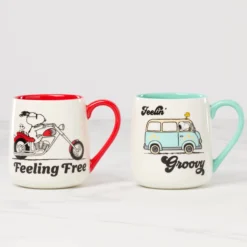 Peanuts Mugs Groovy-Feeling Free, Set of 2