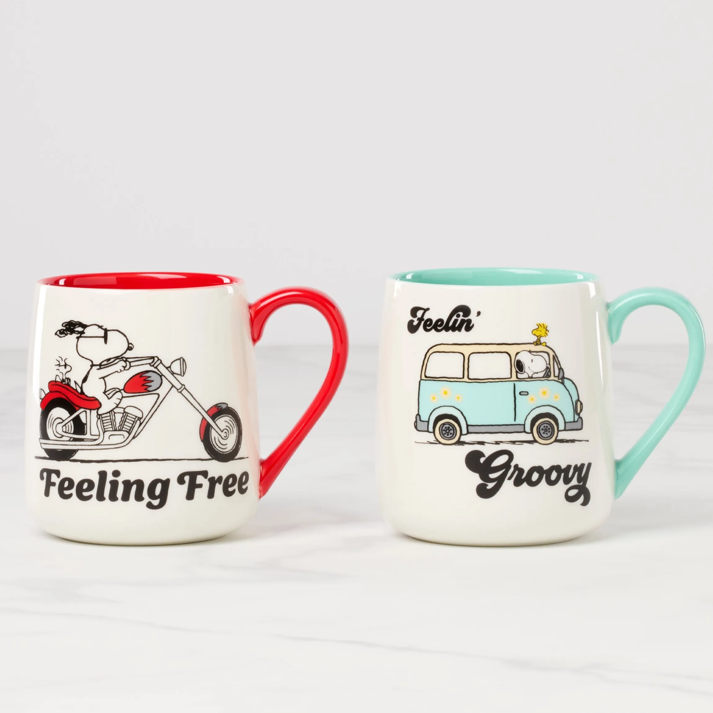 Peanuts Mugs Groovy-Feeling Free, Set of 2