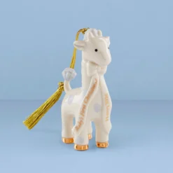 Personalized Baby's Blue Giraffe Ornament