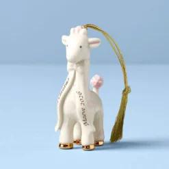 Personalized Baby's Pink Giraffe Ornament