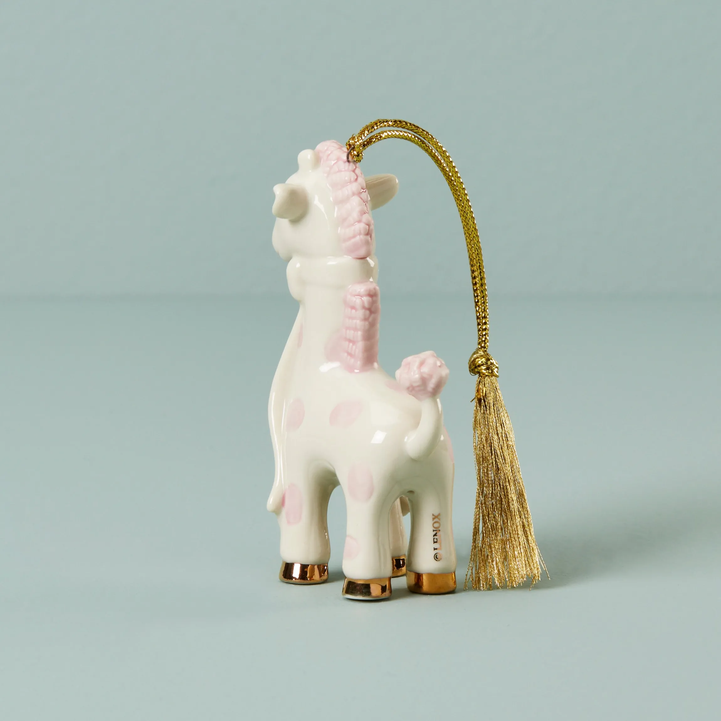 Personalized Baby's Pink Giraffe Ornament