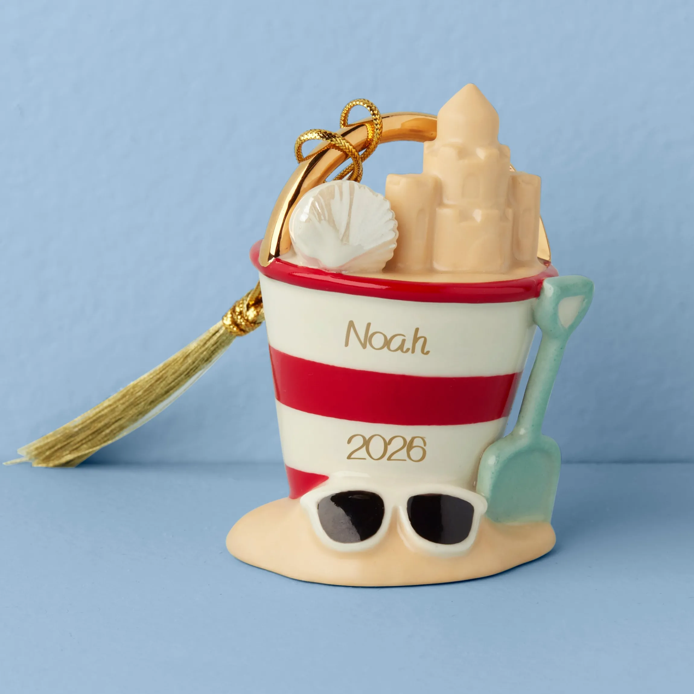 Personalized Beach Pail Ornament