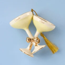 Personalized Champagne Glasses Ornament