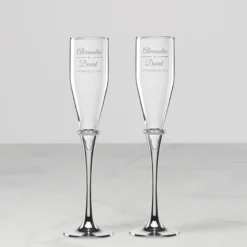 Personalized Devotion Toasting Flute, Set of 2