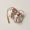 Personalized Forever Friends Candy Cane 2-Piece Ornament Set