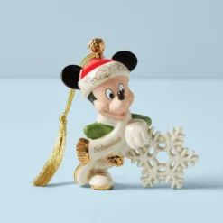 Personalized Mickey Mouse Snowflake Ornament