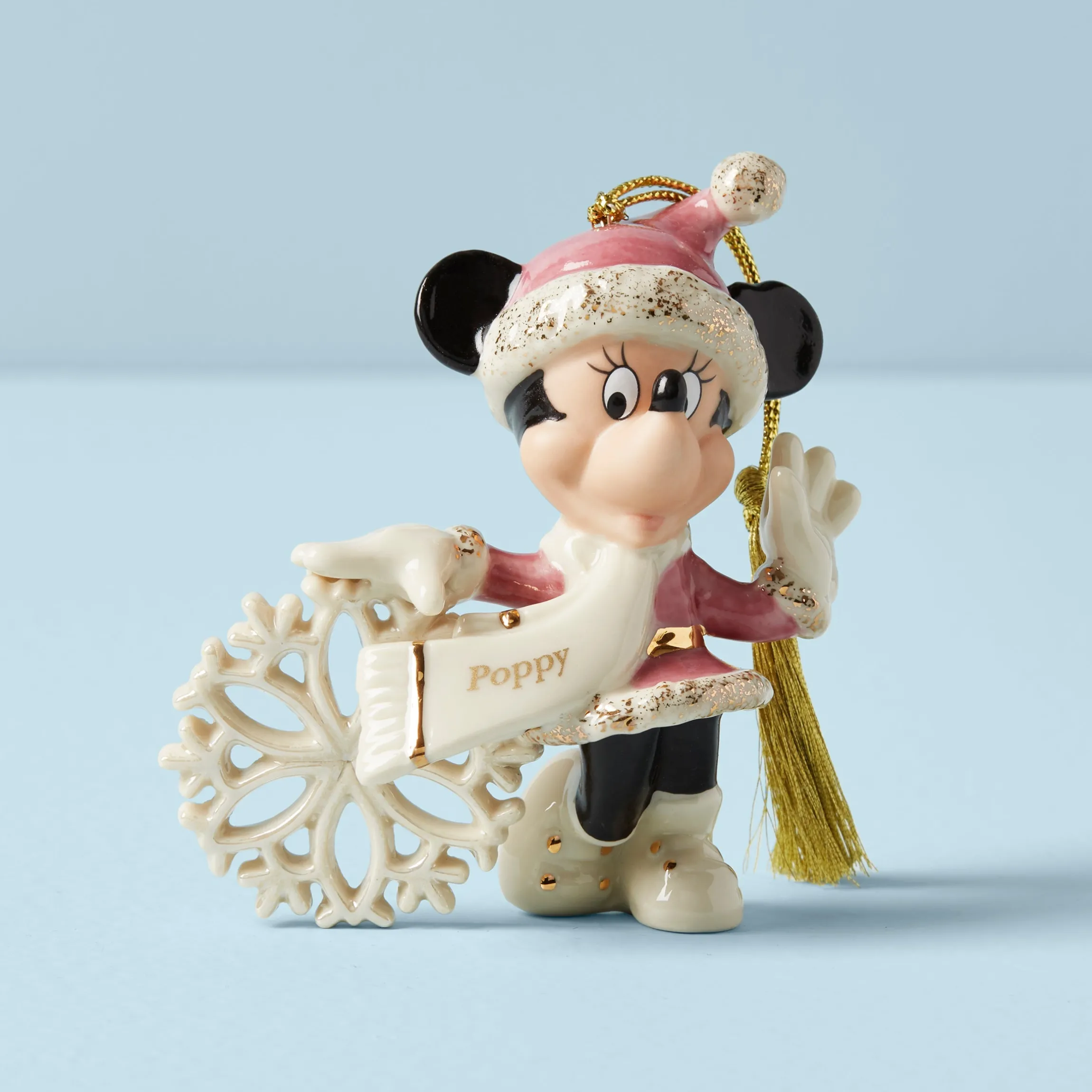Personalized Minnie Mouse Snowflake Ornament