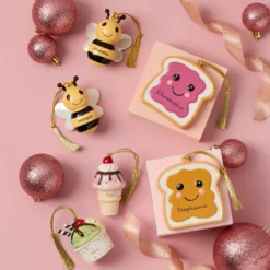 Personalized 2-Piece Peanut Butter & Jam Ornament Set