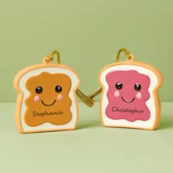 Personalized 2-Piece Peanut Butter & Jam Ornament Set