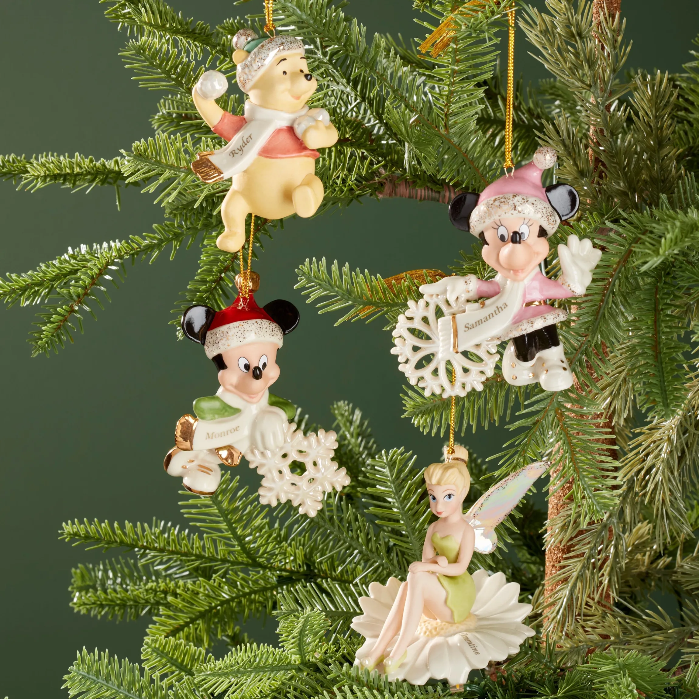 Personalized Pooh's Winter Fun Ornament