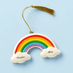 Personalized Rainbow Ornament