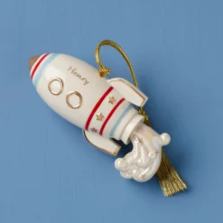 Personalized Rocket Ornament