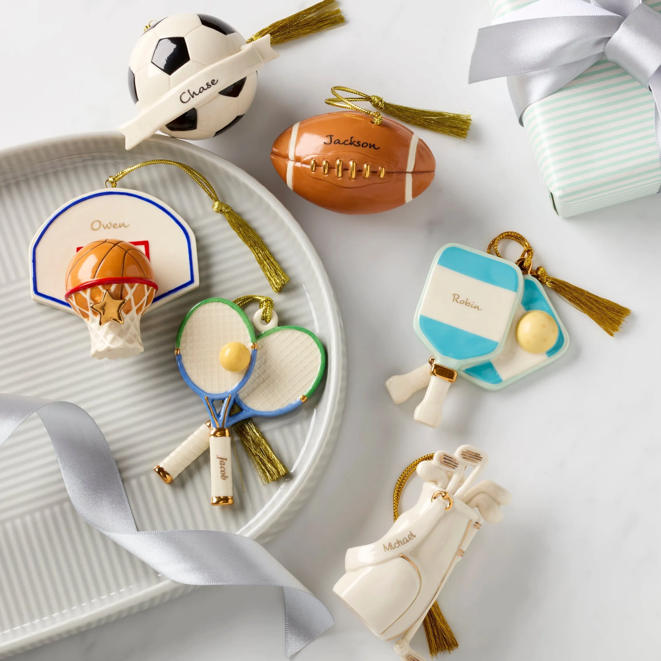 Personalized Soccer Ball Ornament