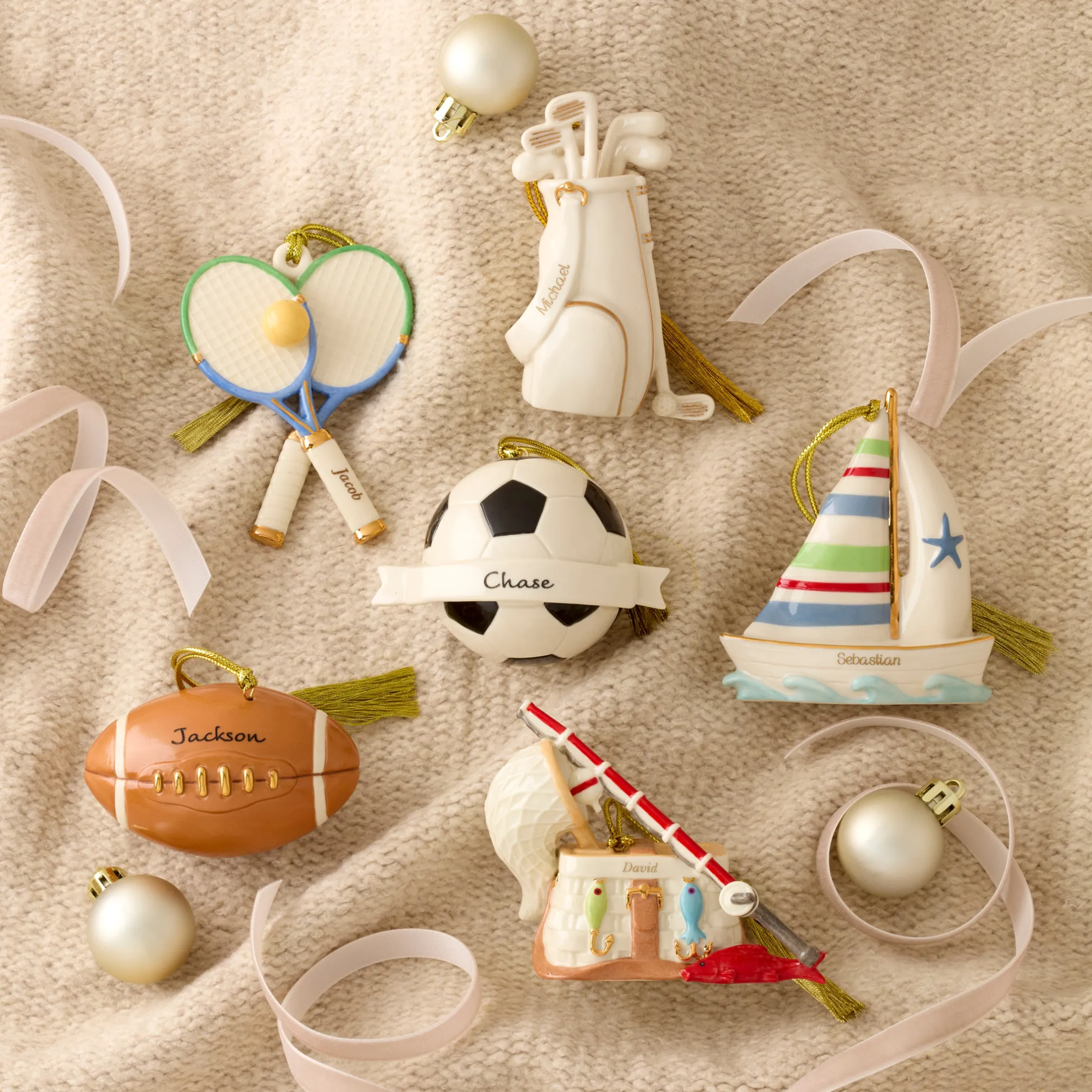 Personalized Tennis Ornament
