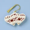 Personalized Two Hearts One Love Ornament