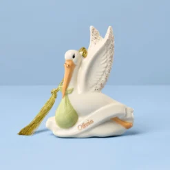 Personalized We're Expecting Stork Ornament