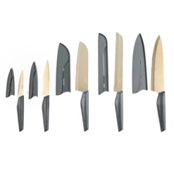 10-Piece Cutlery Set in Grey and Champagne