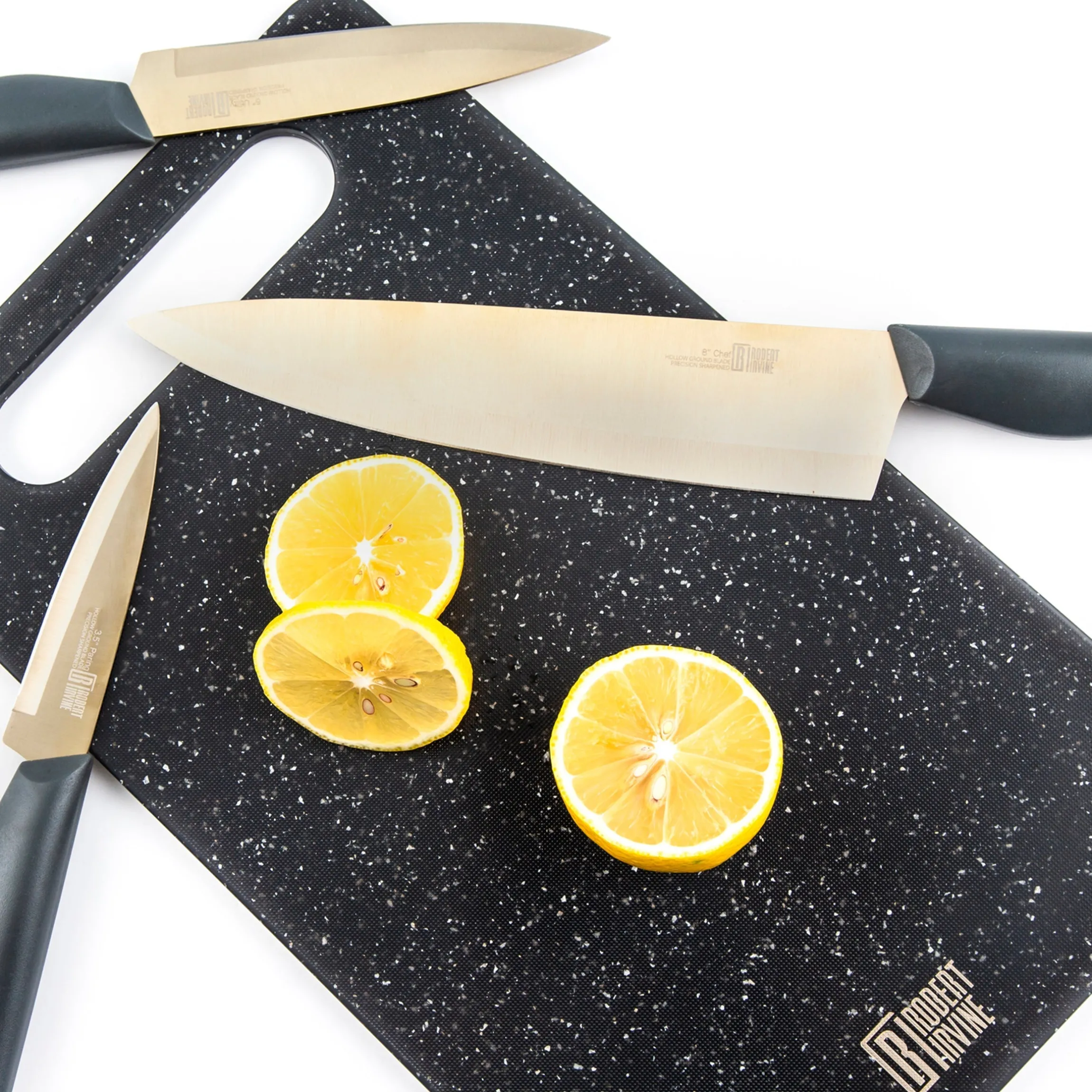 10-Piece Cutlery Set in Grey and Champagne