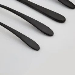 Poet Black Satin 20-Piece Flatware Set