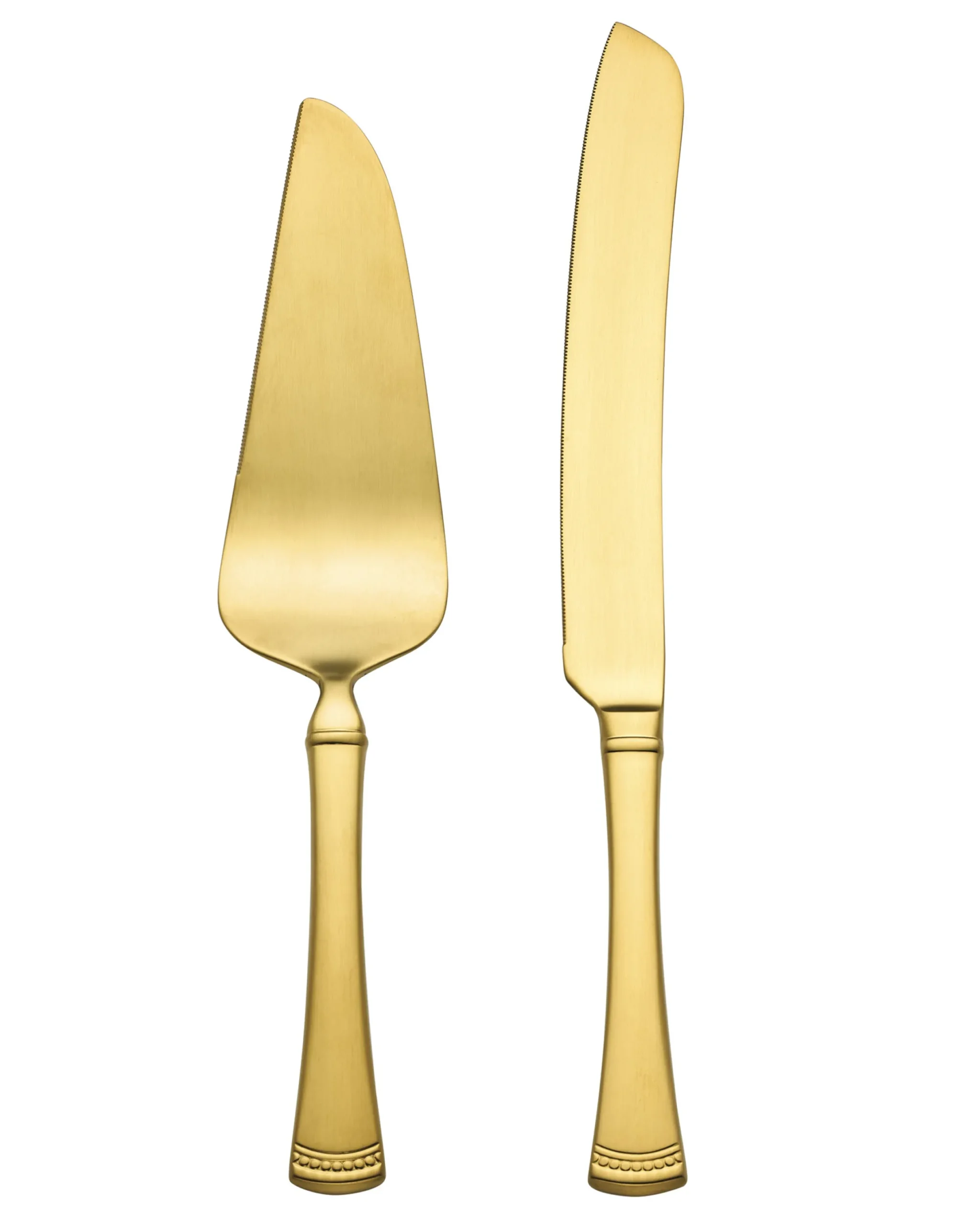 Portola Gold Satin 2-Piece Dessert Set