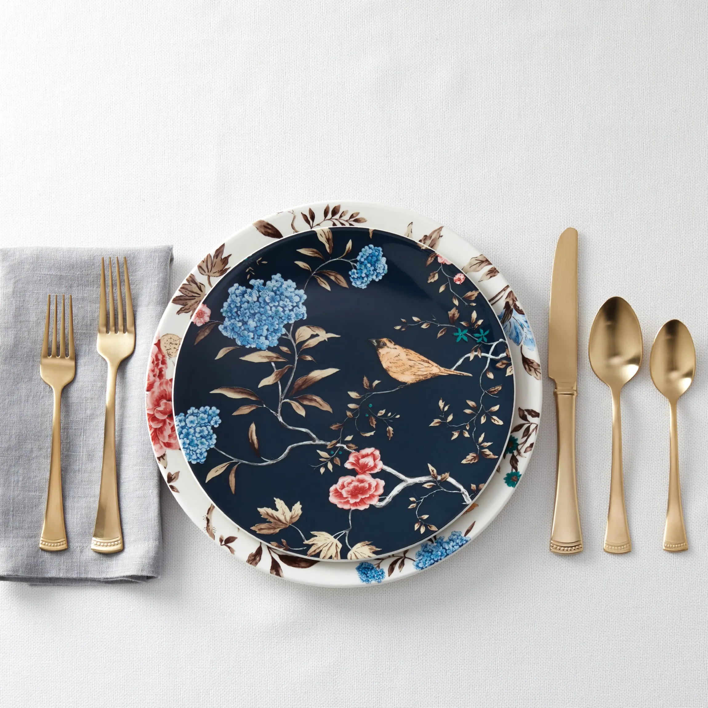 Portola Gold Satin 20-Piece Flatware Set
