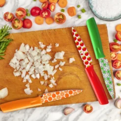 Printed Fruit 3-Piece Paring Knife Set