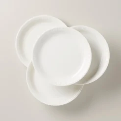 Profile White Dinner Plates, Set of 4