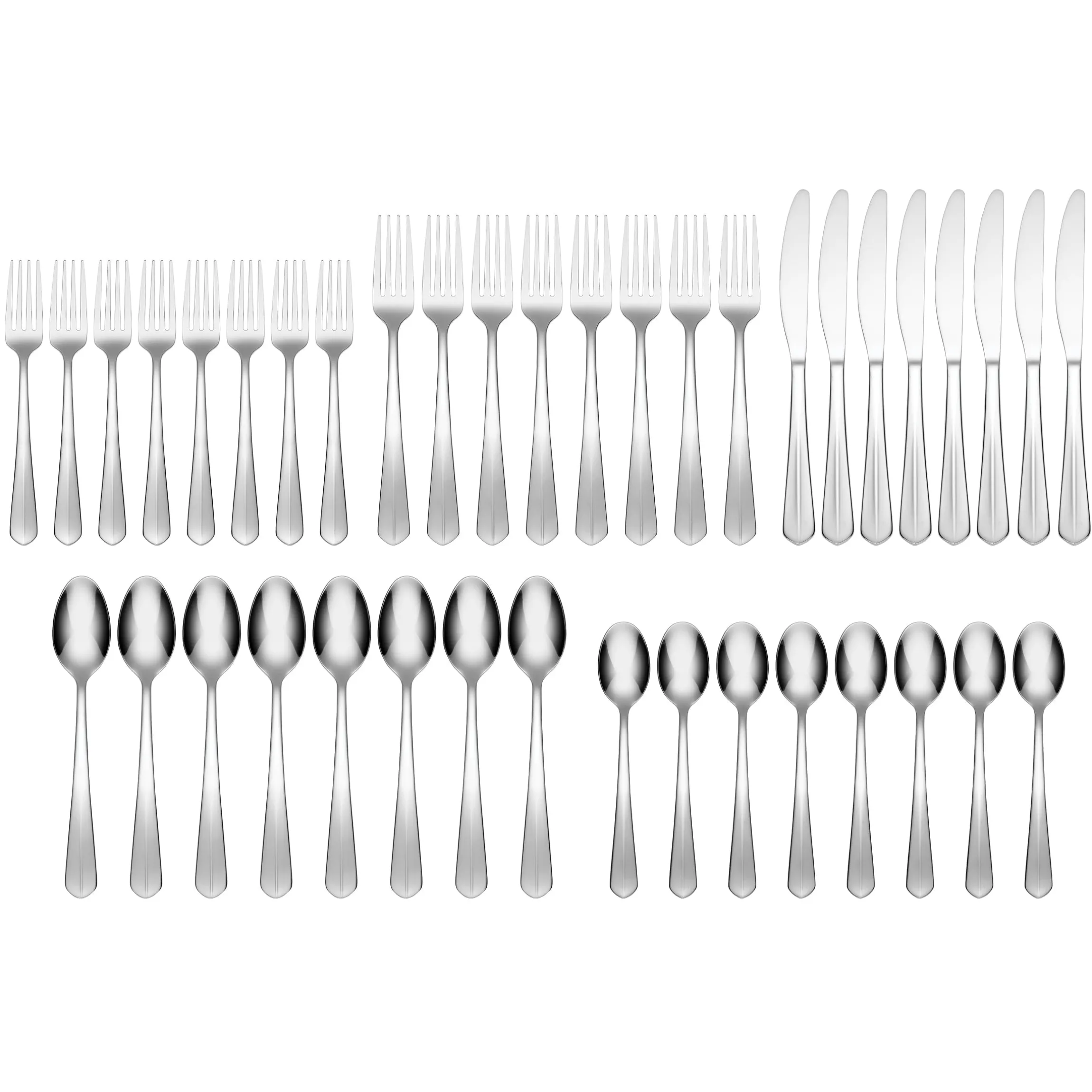 Raiden 40-Piece Flatware Set with Caddy