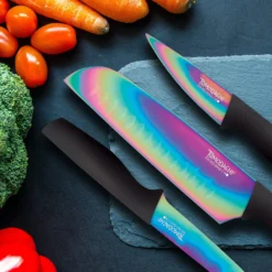 Rainbow Black 12-Piece Cutlery Set