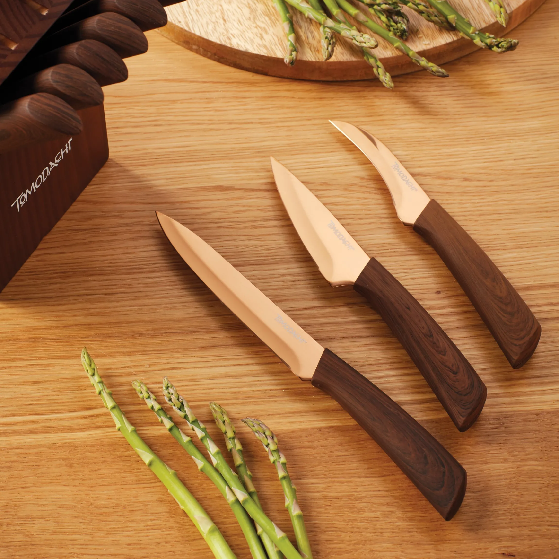 Raintree Copper 13-Piece Cutlery Block Set