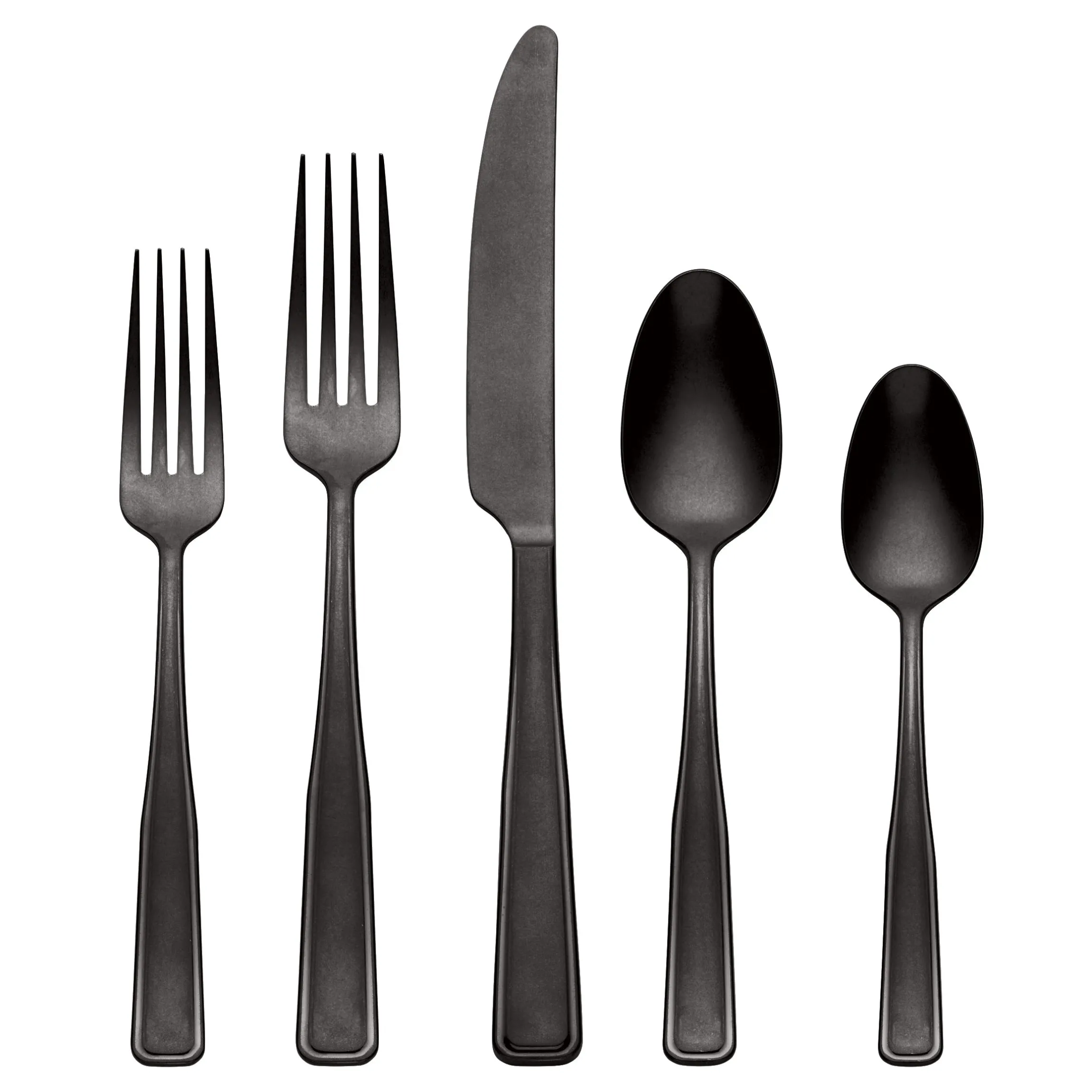 Reid Black Vintage 20-Piece Flatware Set