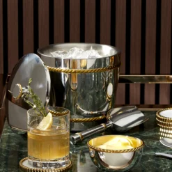 Roseland Ice Bucket & Tongs