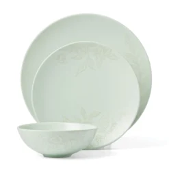 Roseto Soft Sage 12-Piece Dinnerware Set