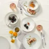 Roseto White 12-Piece Dinnerware Set