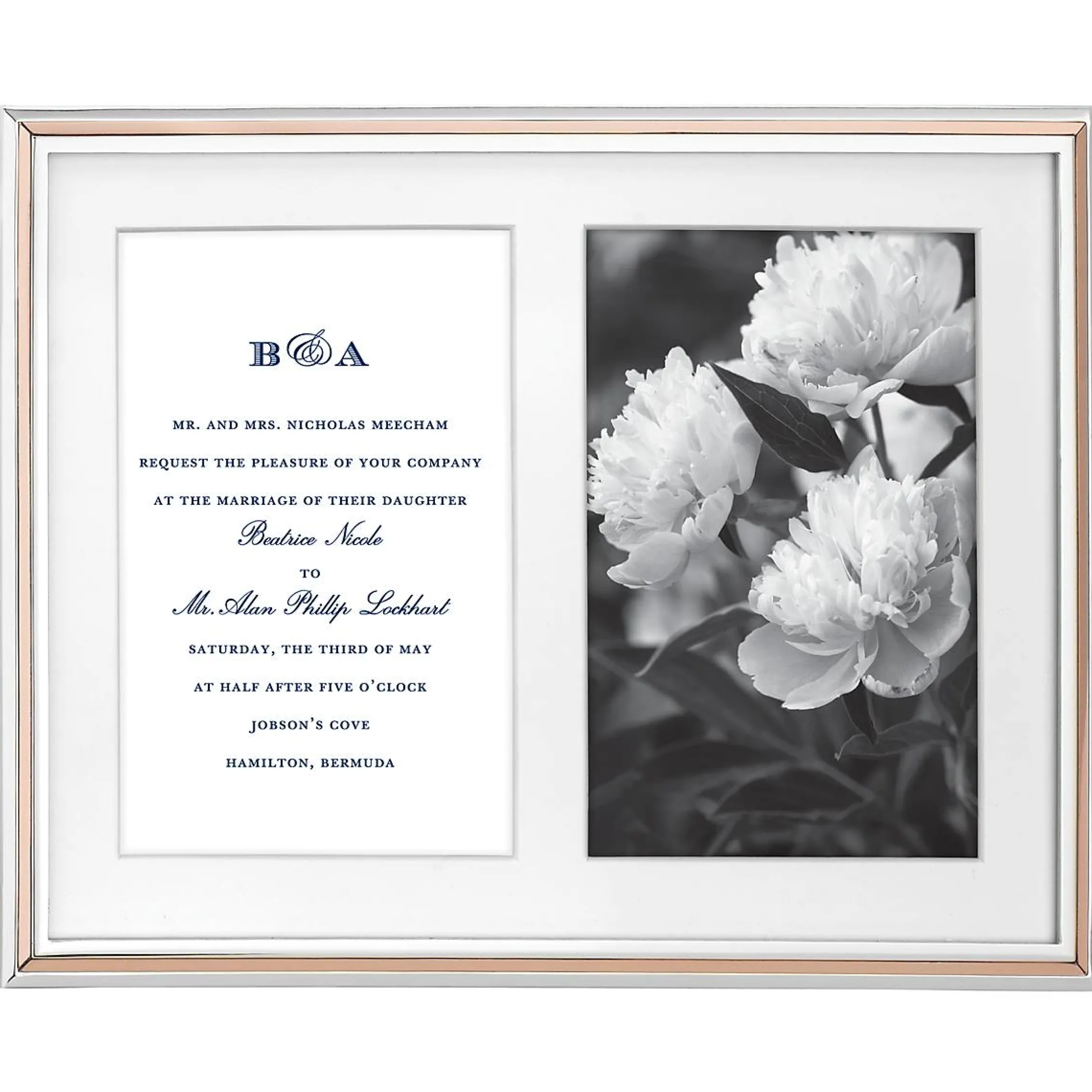 Rosy Glow Double 5x7 Photo Frame