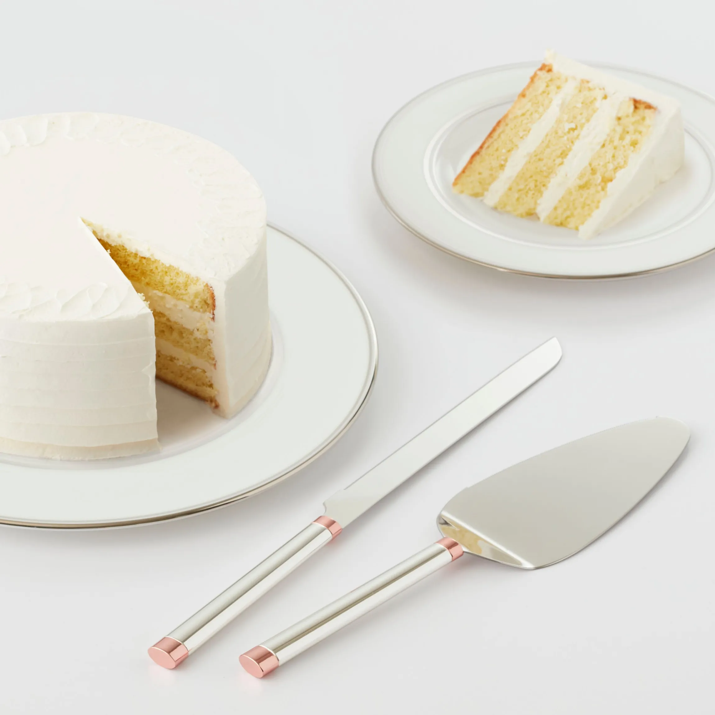 Rosy Glow 2-Piece Dessert Set