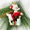 Rudolph in a Santa Suit Ornament