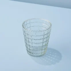 Ruffle Glass Lattice Tumblers, Set of 4