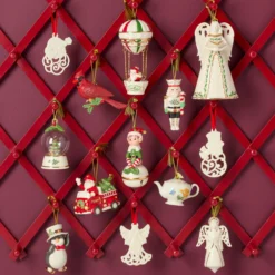 Santa In Fire Truck Ornament