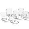 24 Seven Clear Medium Tumblers, Set of 6