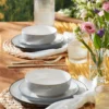 24 Seven Colors Pumice 12-Piece Dinnerware Set