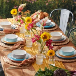 24 Seven Colors Pumice 12-Piece Dinnerware Set