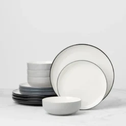 24 Seven Colors Pumice 12-Piece Dinnerware Set