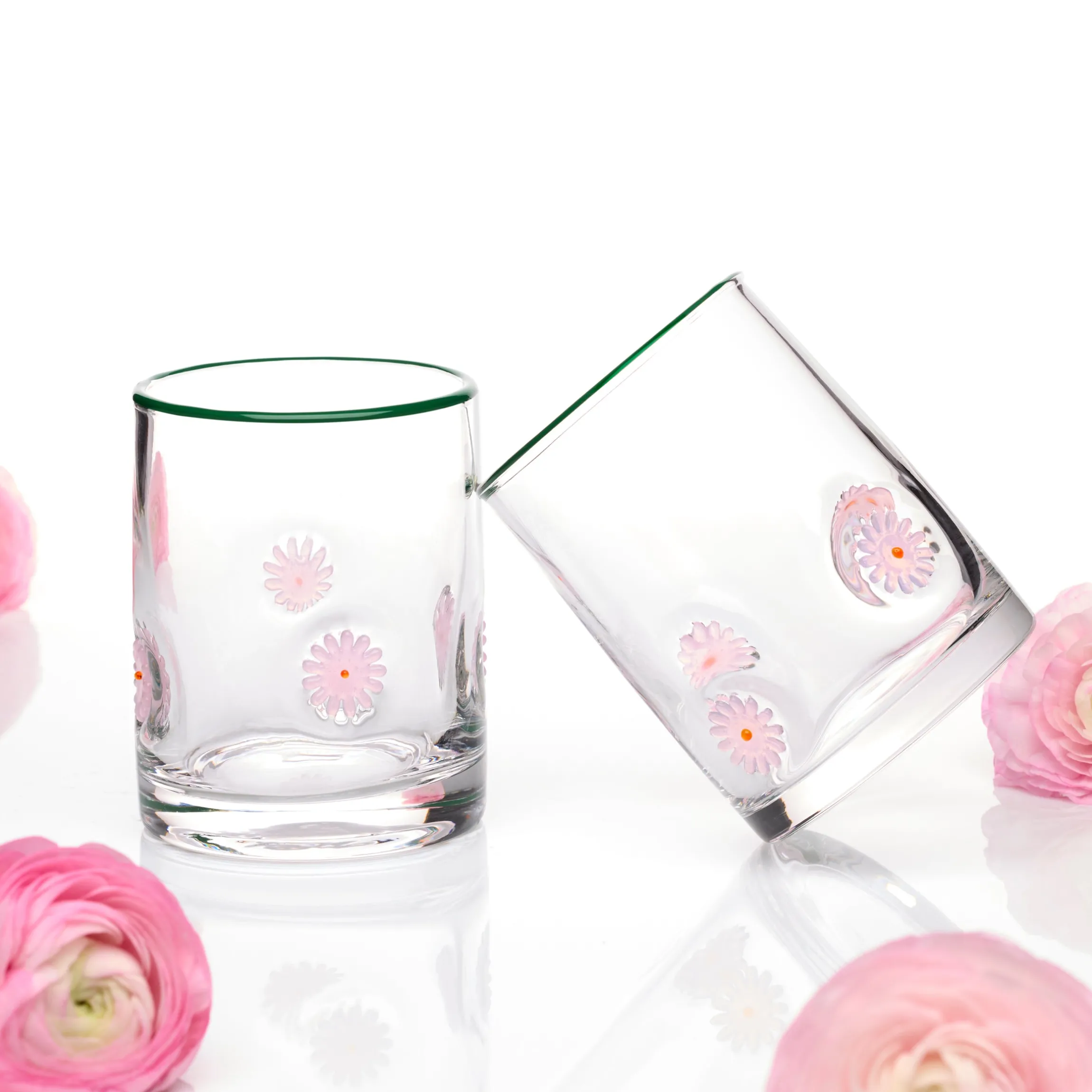 24 Seven Flower Tumbler, Set of 2
