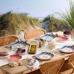 24 Seven Melamine Aweigh We Go 18-Piece Dinnerware Set