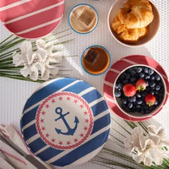 24 Seven Melamine Aweigh We Go 24-Piece Dinnerware Set