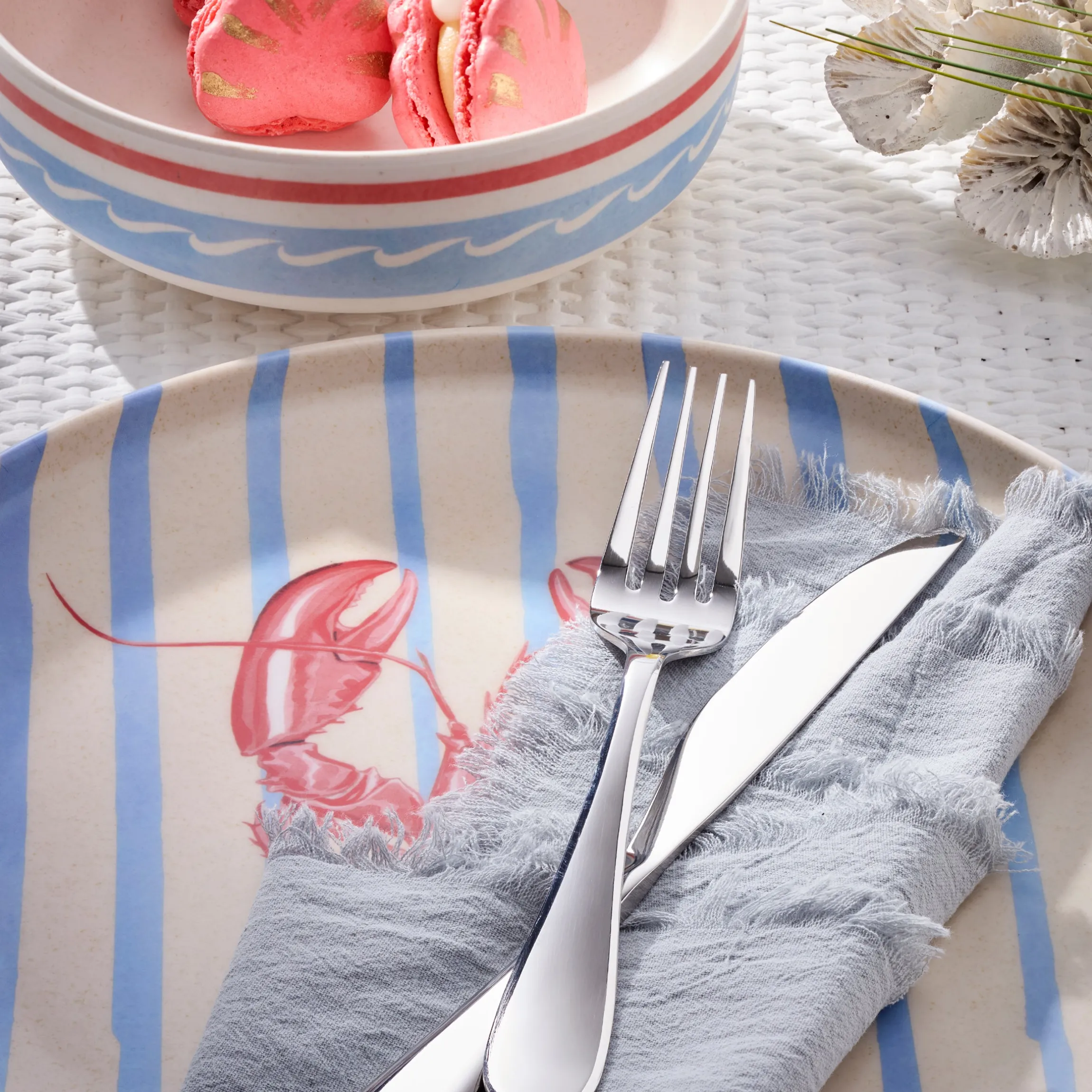 24 Seven Melamine Wharfside 18-Piece Dinnerware Set