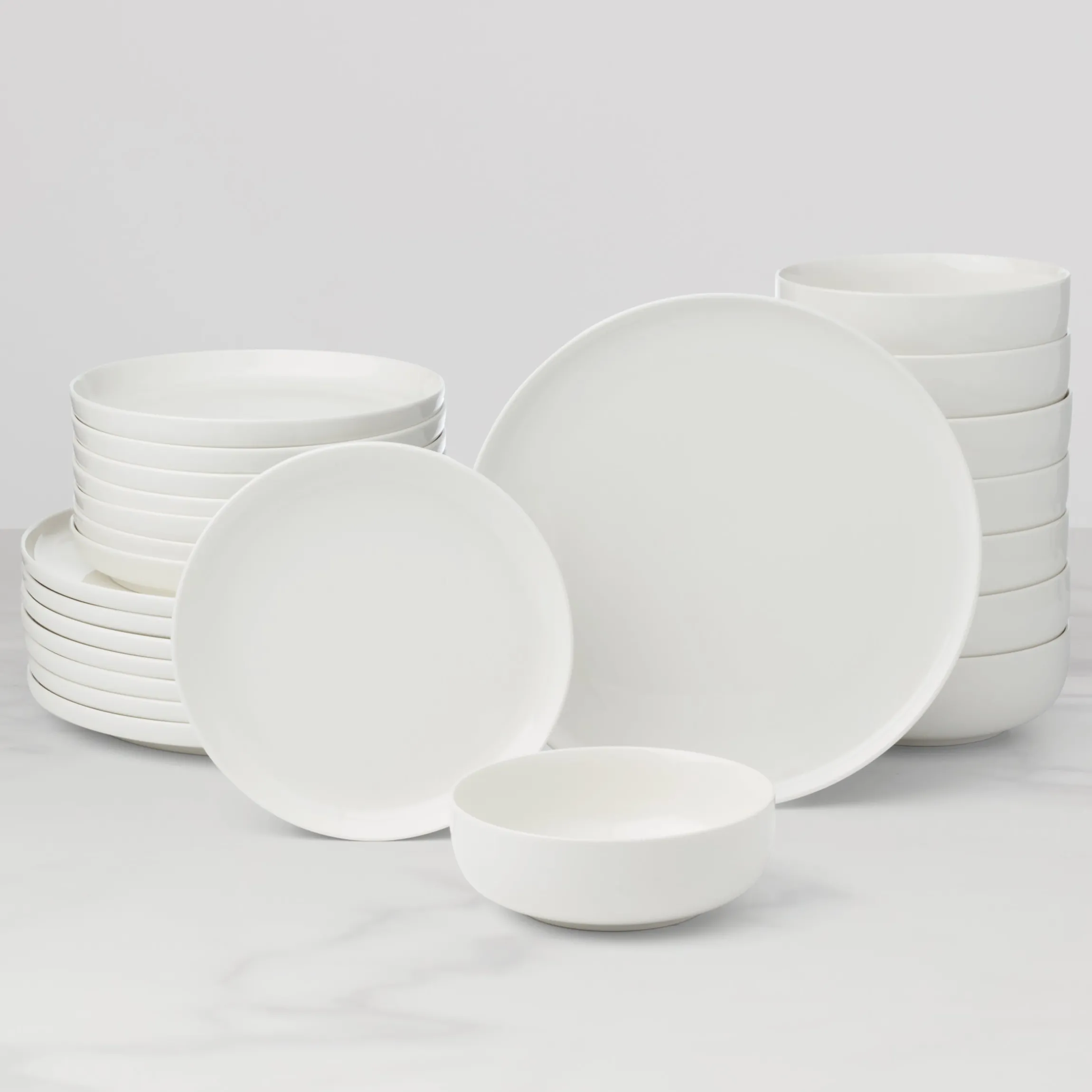 24 Seven White 24-Piece Dinnerware Set