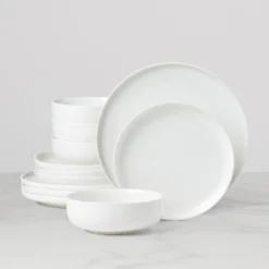 24 Seven White 12-Piece Dinnerware Set