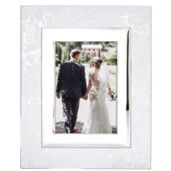 Silver Peony 5x7 Photo Frame